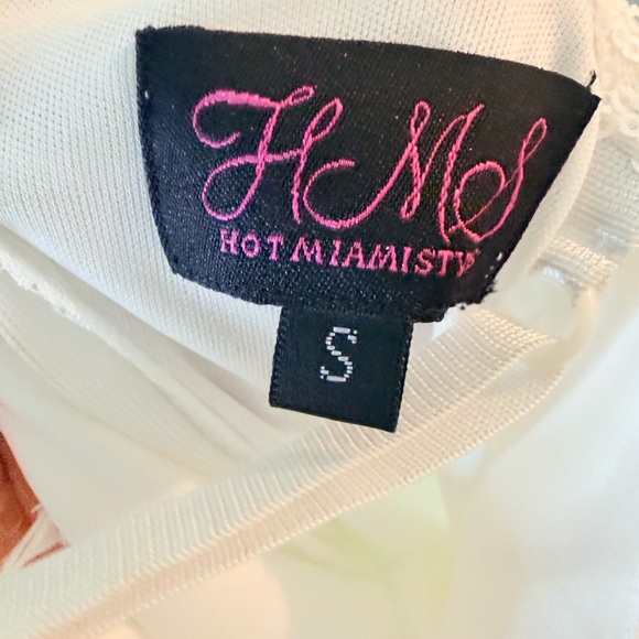 Hot Miami Styles White Pearl Sequin V-Neck Lined maxi Dress Small - Picture 5 of 6